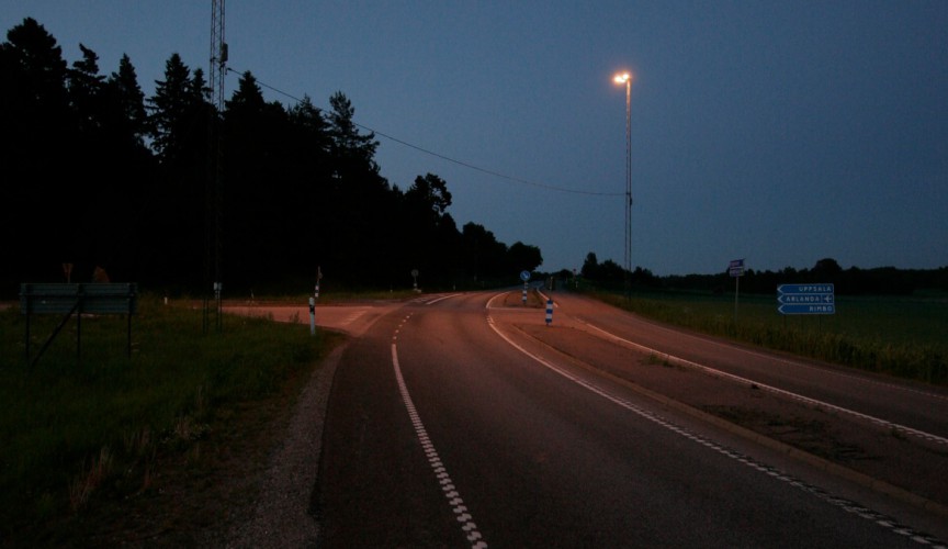 Trafikverket spar 86% energi på väg 77