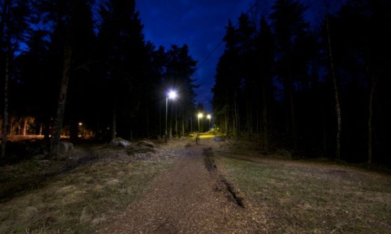 Knivsta kommun - LED med rörelsesensor i elljusspåret
