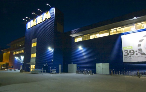 Skylt och annonsbelysning, IKEA Kungens Kurva