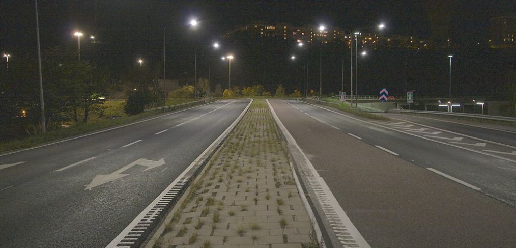 Väg 260 (Sicklavägen) - bättre ljus och lägre energiförbrukning med ny LED-belysning