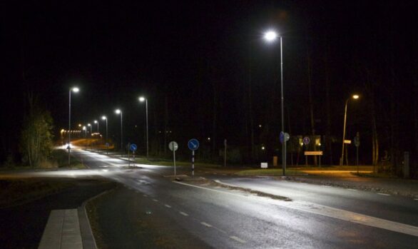 Smart LED­-belysning på lokalgata