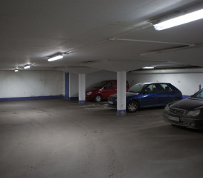 Smart LED-belysning i Greenparks parkeringsgarage