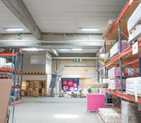Smart-LED belysning i Antalis lager