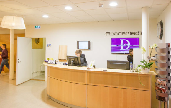 Smart LED vid Academedias kontor