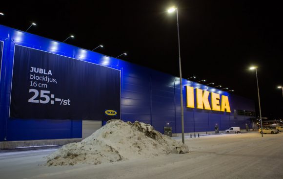 Effektiv skyltbelysning till IKEA i Borlänge