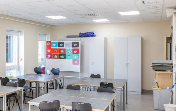 Dagsljusbelysning på nya Ransta skola i Sala