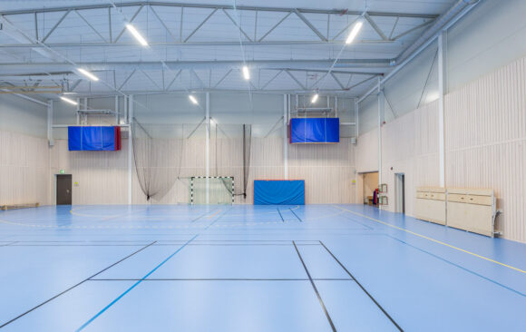 LED i gymnastikhall ger bättre förutsättningar för idrottsutövarna