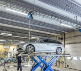 Bilprovningen i Rissne uppgraderar till LED-belysning